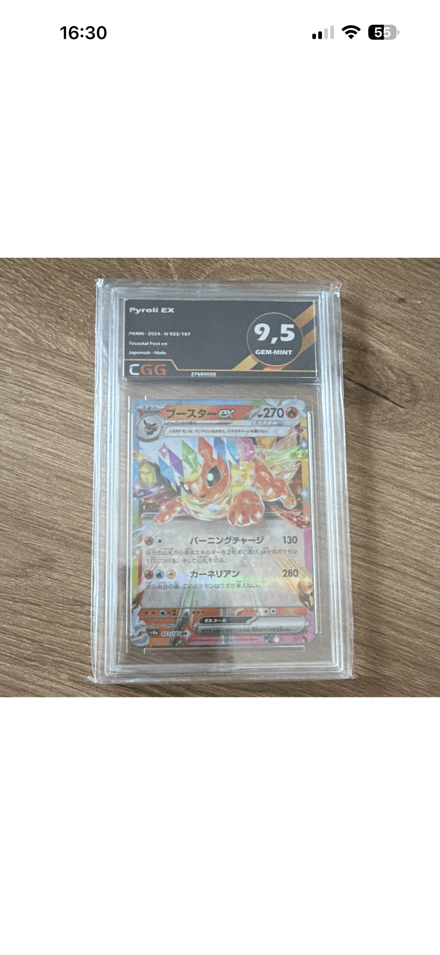 Carte Pokémon Pyroli EX