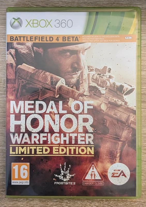 Medal Oh Honor Warfighter Limited Edition Xbox 360