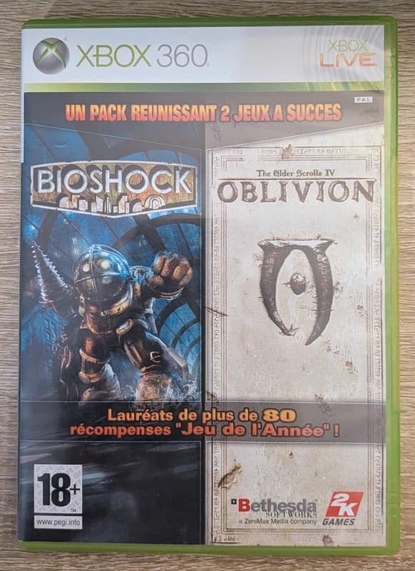 Duo : The Eelder Scrolls Iv - Oblivion + Bioshock Xbox 360
