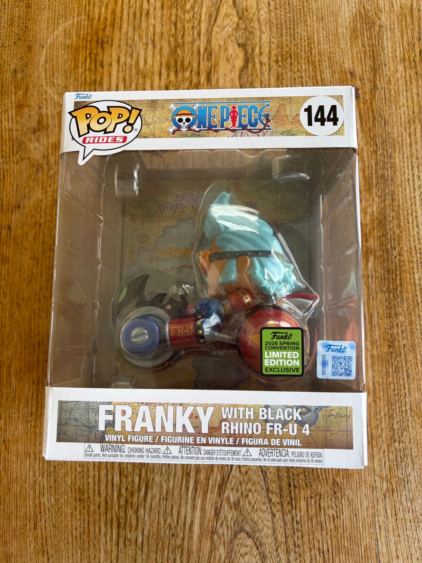 Funko Pop! Rides One Piece Franky avec Black Rhino FR-U 4 #144