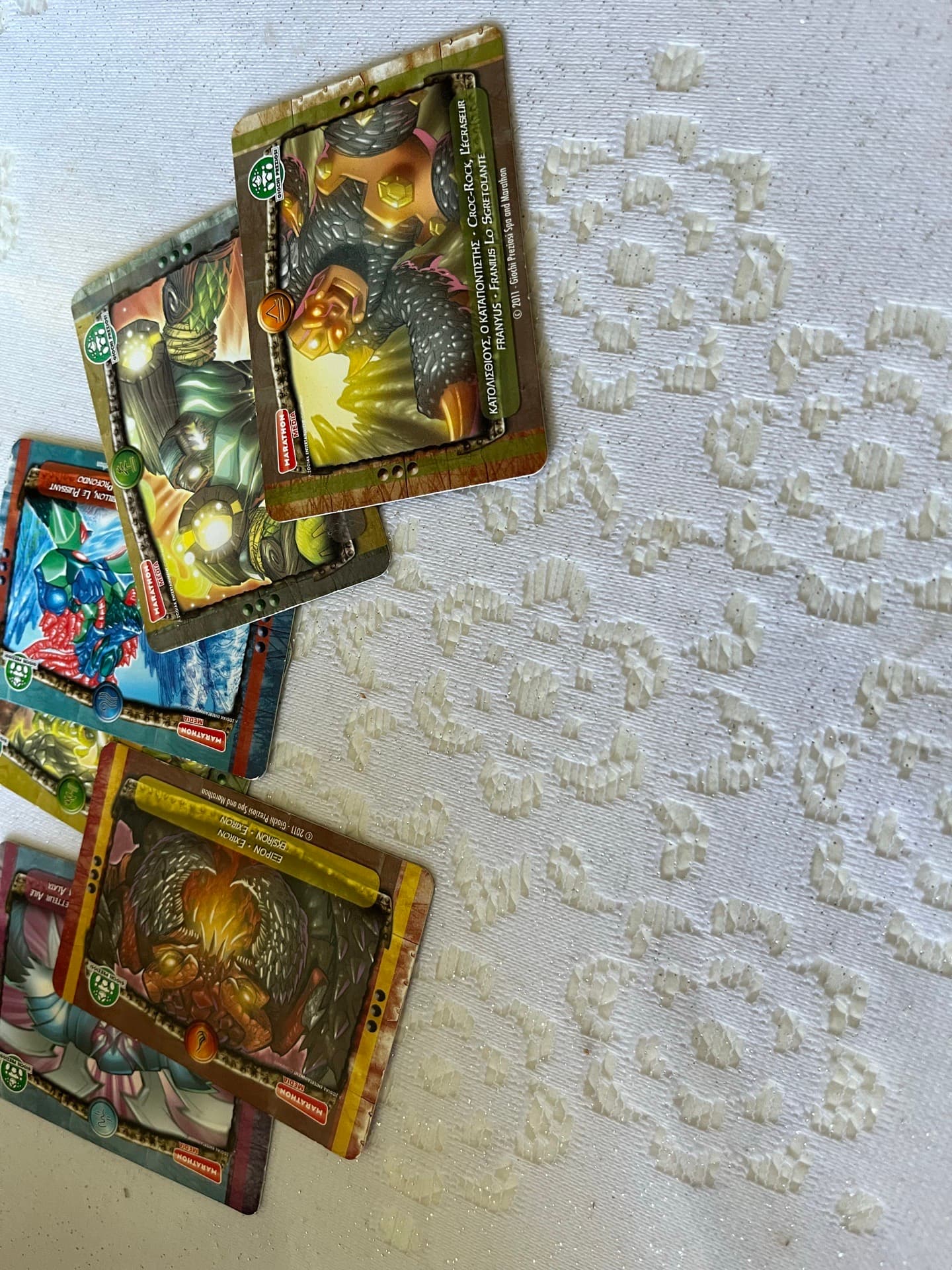 Lot de 6 cartes à collectionner Marathon Média 