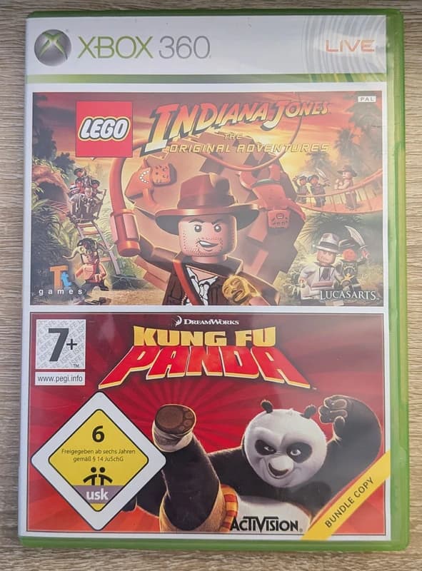 Pack Lego Indiana Jones + Kung Fu Panda Xbox 360