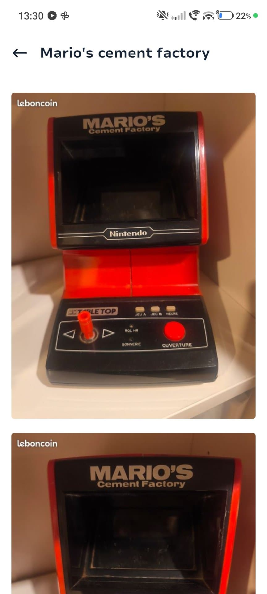 Nintendo Game & Watch: Mario's Cement Factory