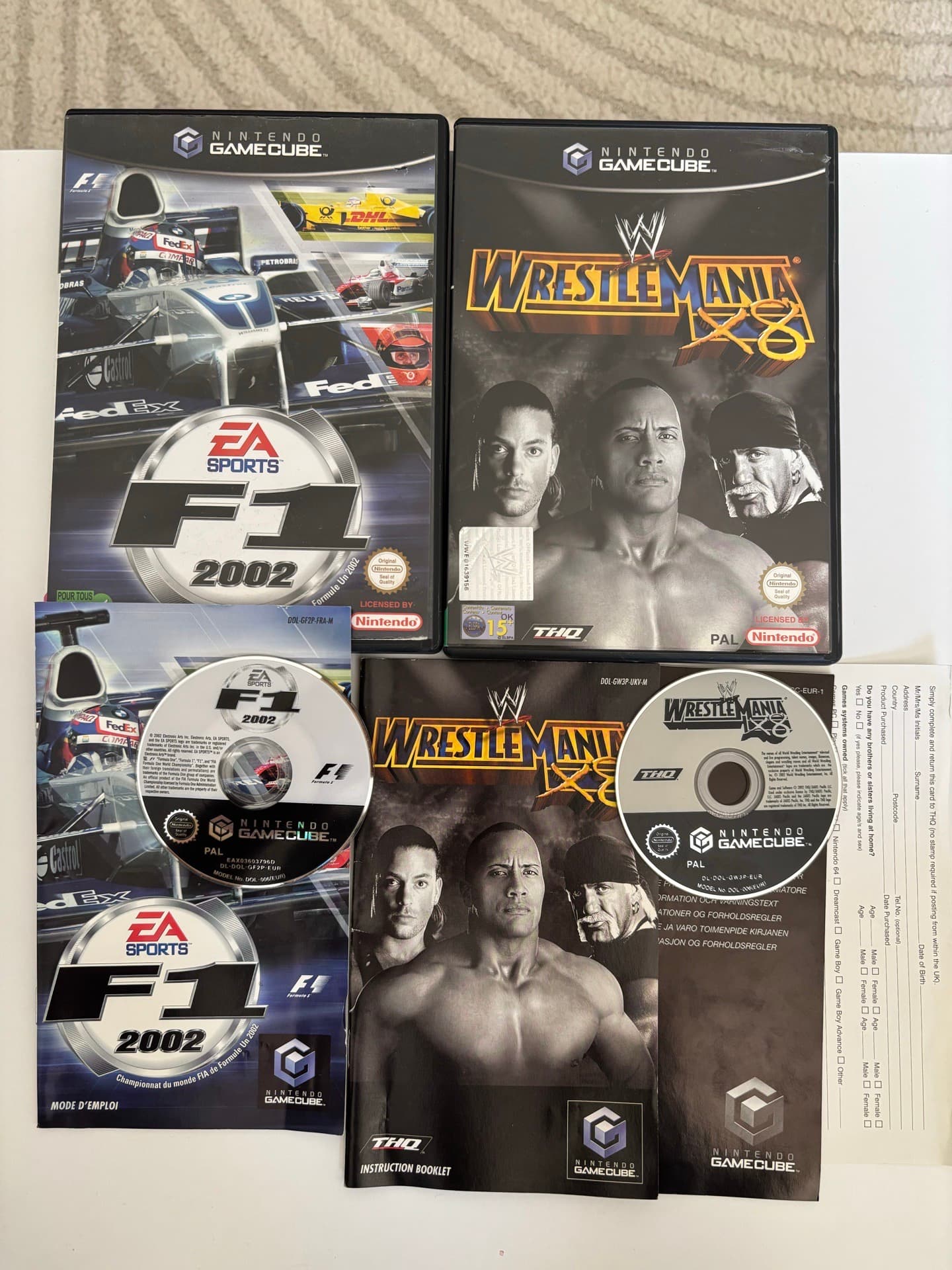 Lot de 2 jeux Nintendo GameCube