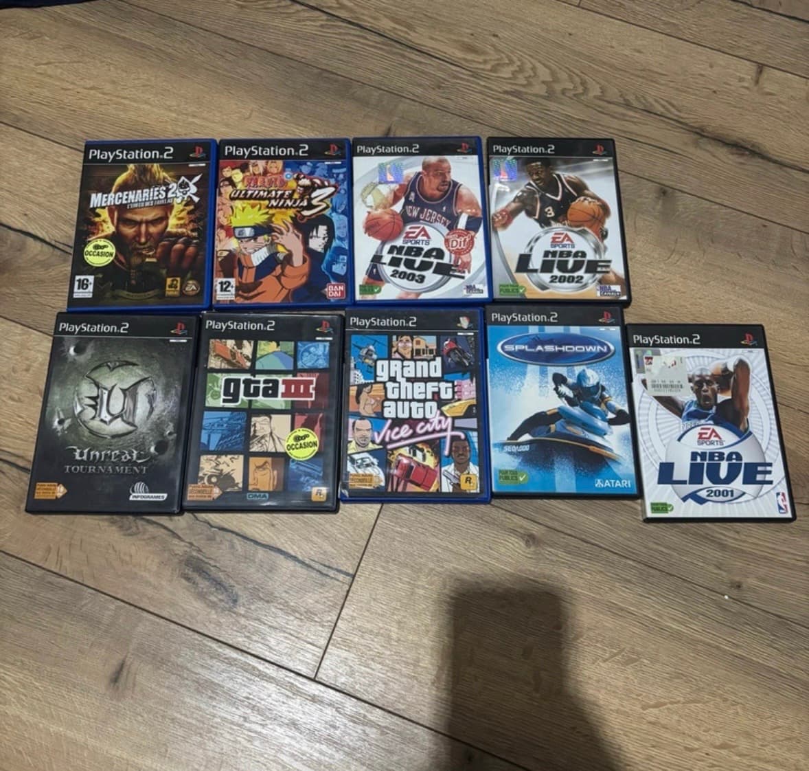 Lot de 9 jeux PS2