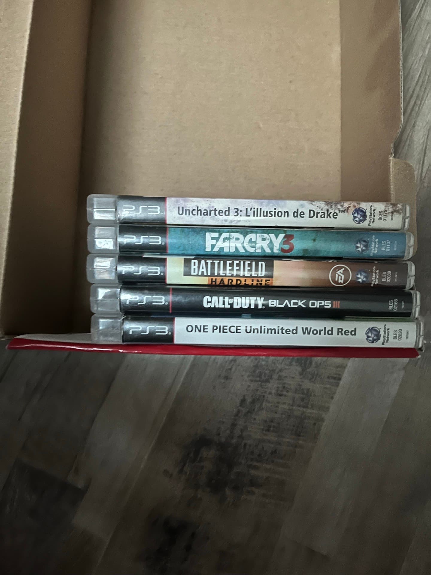Lot de 5 jeux PS3