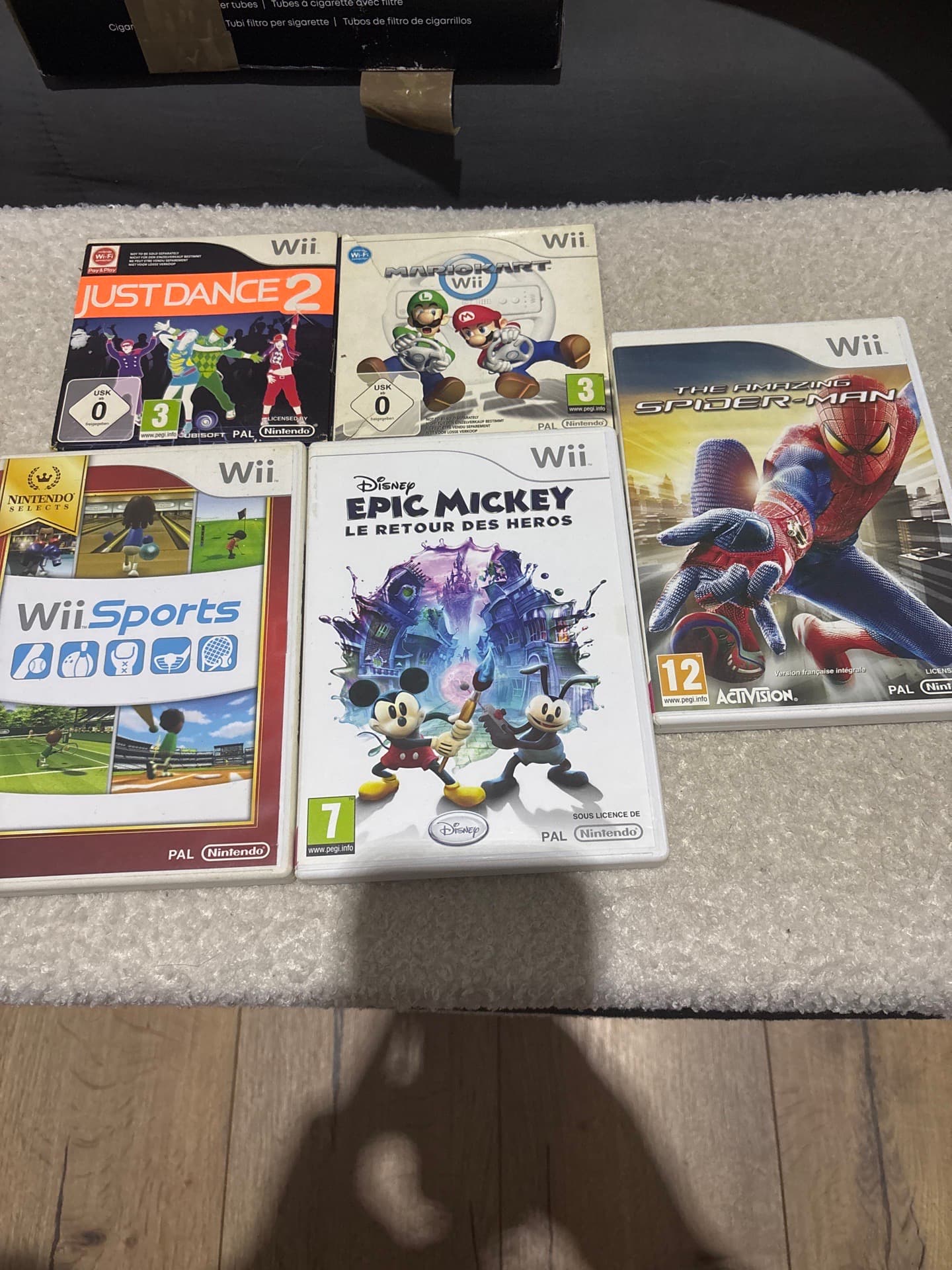 Lot de 5 jeux Wii