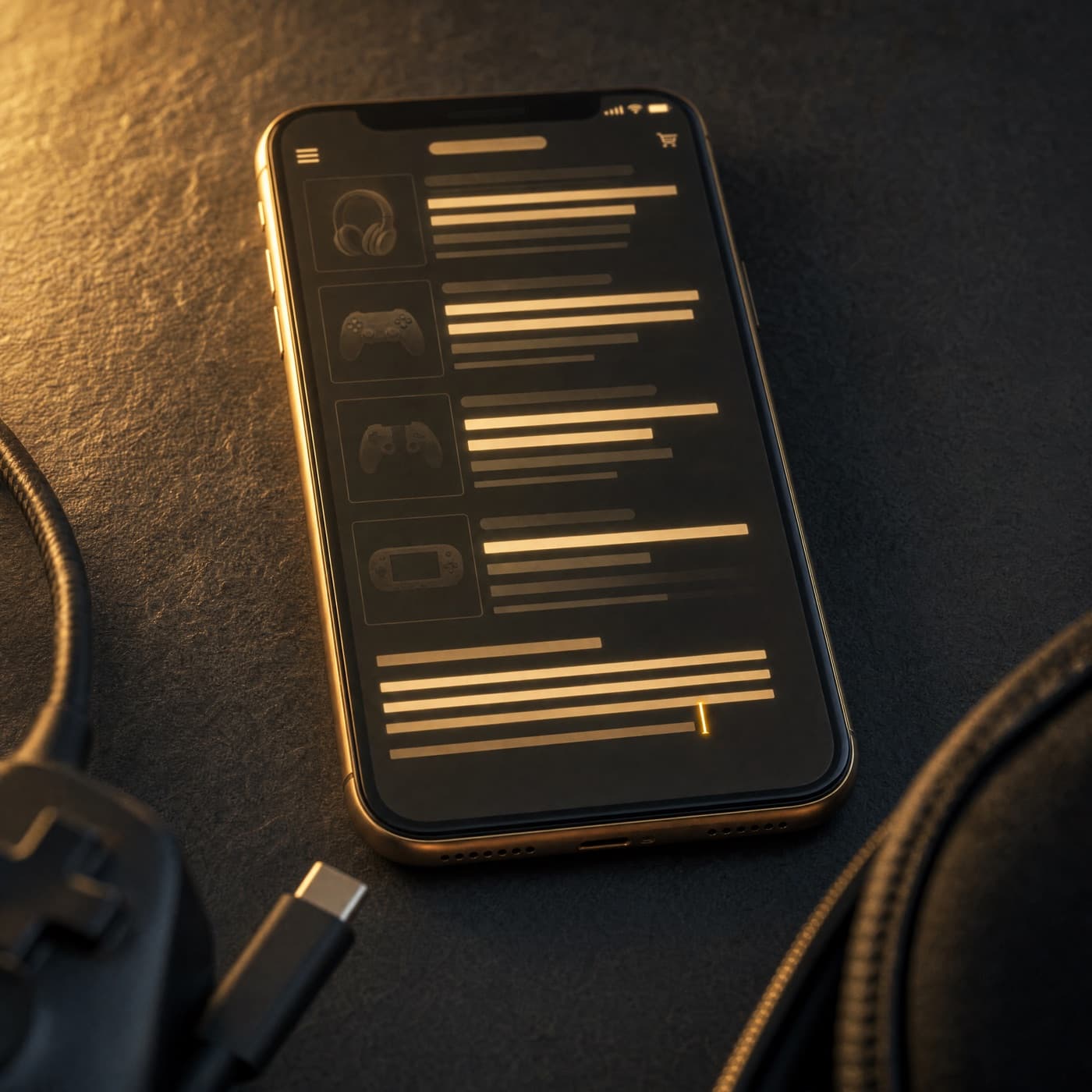 Écran de téléphone montrant la rédaction d'une annonce