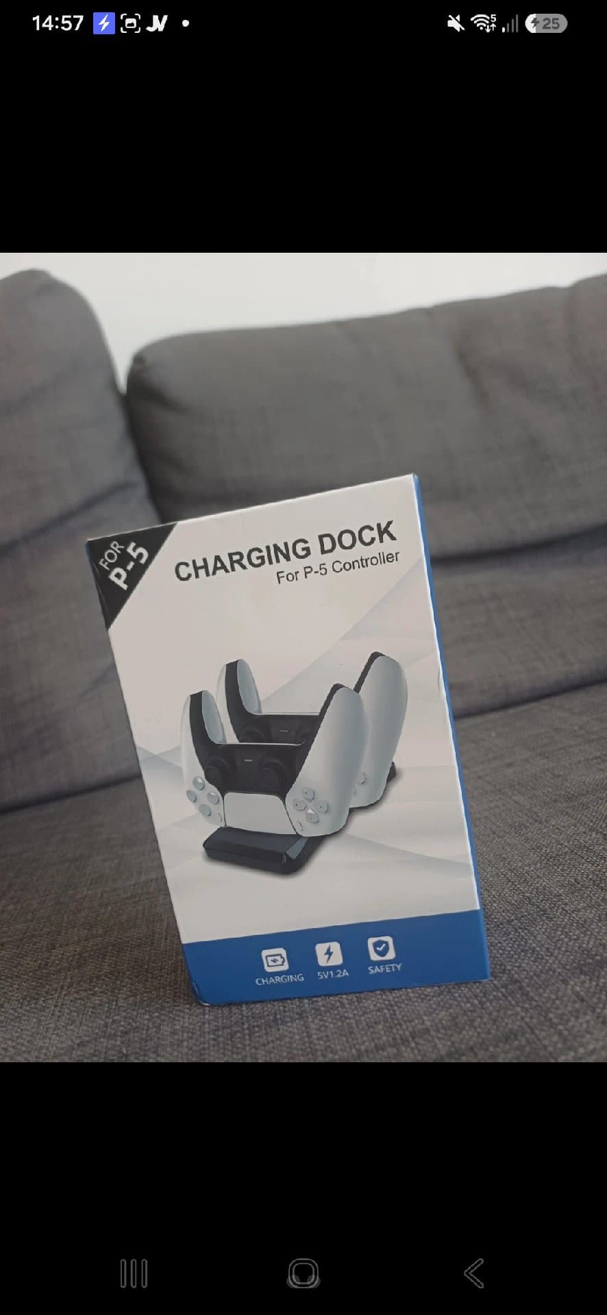 Double station de charge pour manettes Sony PS5 Câble USB Type A à C Inclus