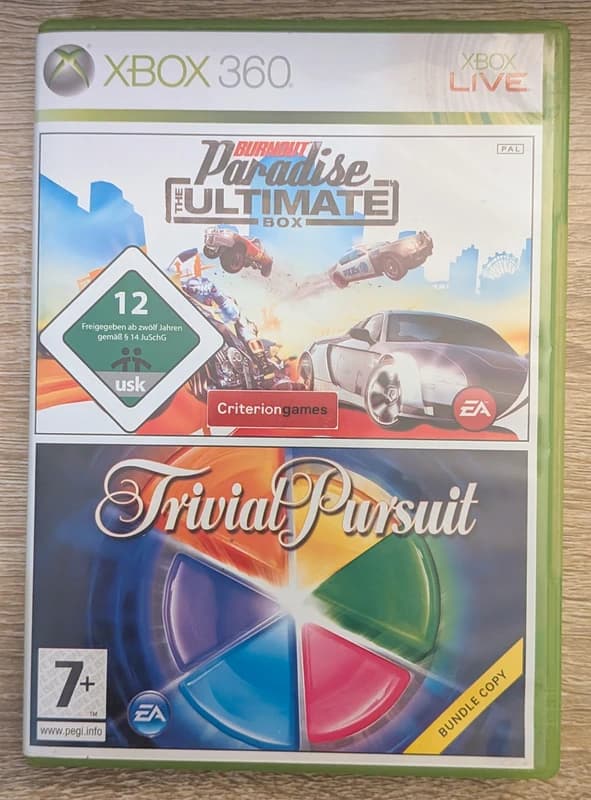 Dual Pack - Burnout Paradise The Ultimate Box et Trivial Pursuit - Xbox 360